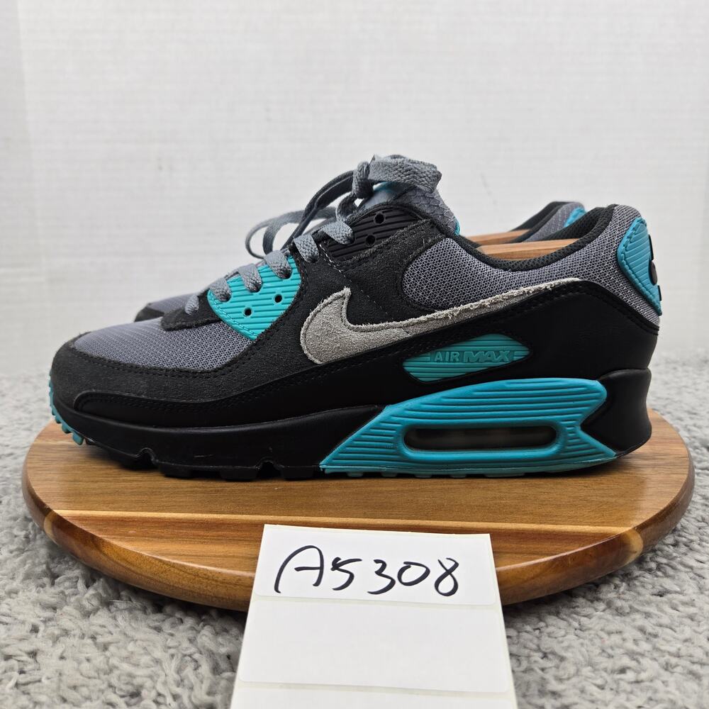 Nike Mens 10.5 Air Max 90 Cool Grey Dusty Cactus Black Daily Sneaker DM0029-013